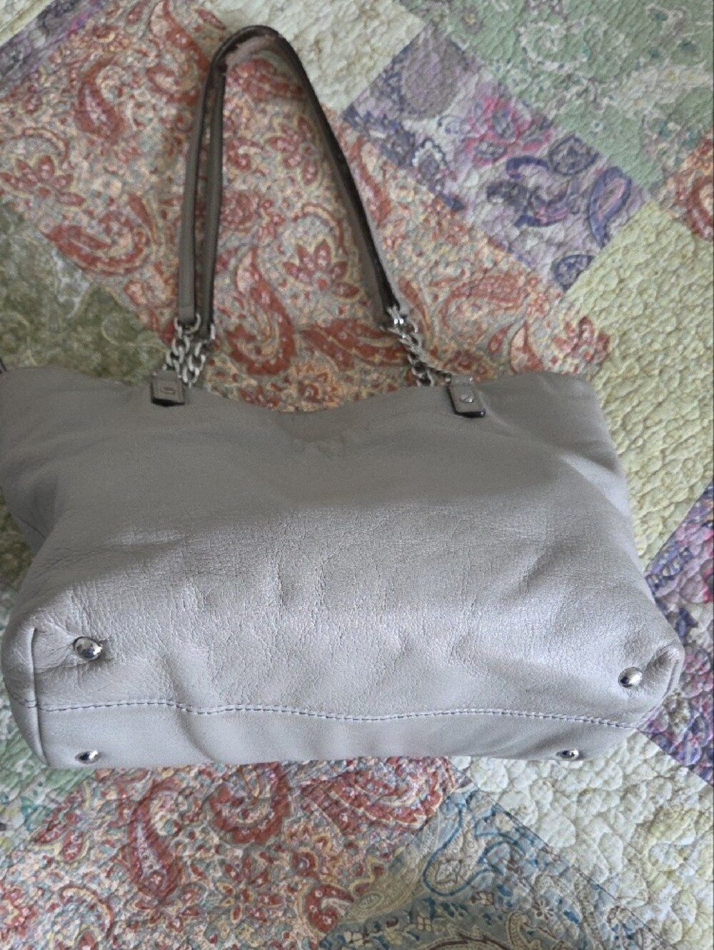 Black Drawstring Shoulder Bag & Gray Leather Tote - Set of Two Michael Kors Bags - Picture 2 of 15